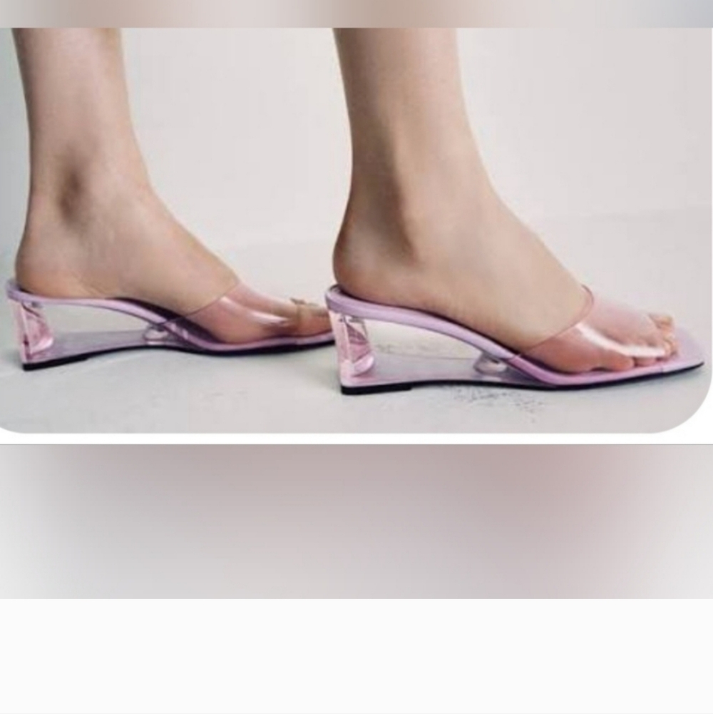 ZARA LAVENDER  PVC Transparent Slides Size 8